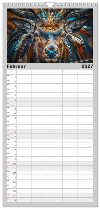 Tierische Schamanen (CALVENDO Familienplaner 2027)