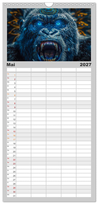 Tierische Schamanen (CALVENDO Familienplaner 2027)