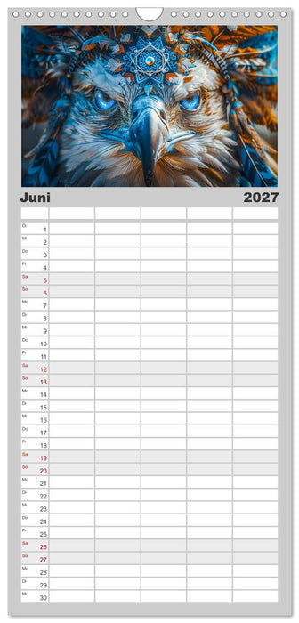 Tierische Schamanen (CALVENDO Familienplaner 2027)