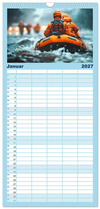 Faszination Wildwasser - Rafting (CALVENDO Familienplaner 2027)