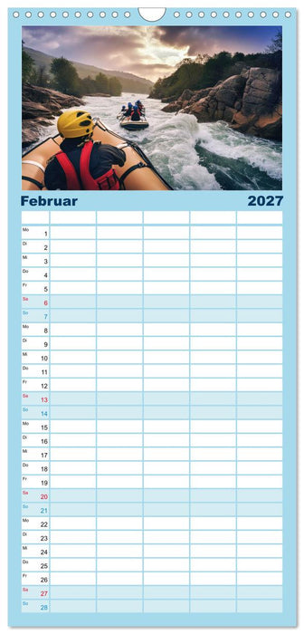 Faszination Wildwasser - Rafting (CALVENDO Familienplaner 2027)
