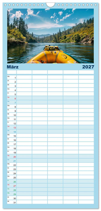 Faszination Wildwasser - Rafting (CALVENDO Familienplaner 2027)
