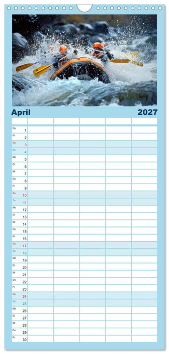 Faszination Wildwasser - Rafting (CALVENDO Familienplaner 2027)