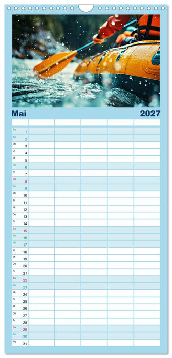 Faszination Wildwasser - Rafting (CALVENDO Familienplaner 2027)
