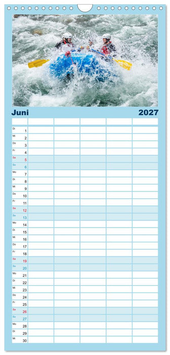 Faszination Wildwasser - Rafting (CALVENDO Familienplaner 2027)