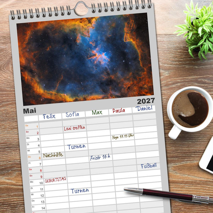 Deep Sky Kalender (CALVENDO Familienplaner 2027)