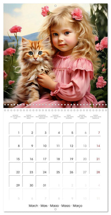 Children and Pets (CALVENDO Monthly Calendar 2027)