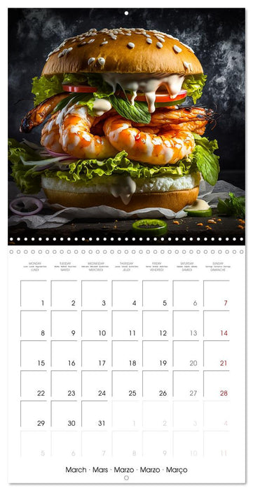 Burger Explosion - Tasty Burgers (CALVENDO Monthly Calendar 2027)