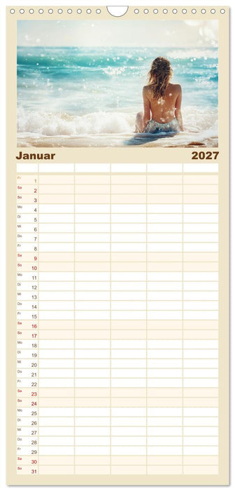 Entspannen am Strand (CALVENDO Familienplaner 2027)