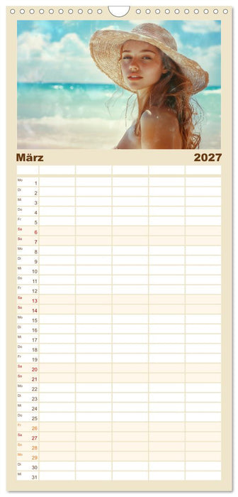 Entspannen am Strand (CALVENDO Familienplaner 2027)