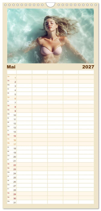 Entspannen am Strand (CALVENDO Familienplaner 2027)