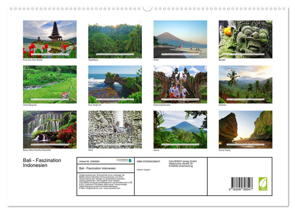Bali - Faszination Indonesien (CALVENDO Premium Wandkalender 2027)