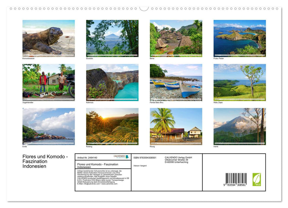 Flores und Komodo - Faszination Indonesien (CALVENDO Premium Wandkalender 2027)