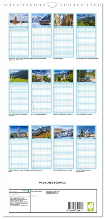 MAGISCHES SÜDTIROL (CALVENDO Familienplaner 2027)