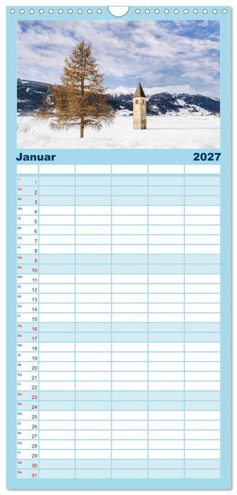 MAGISCHES SÜDTIROL (CALVENDO Familienplaner 2027)