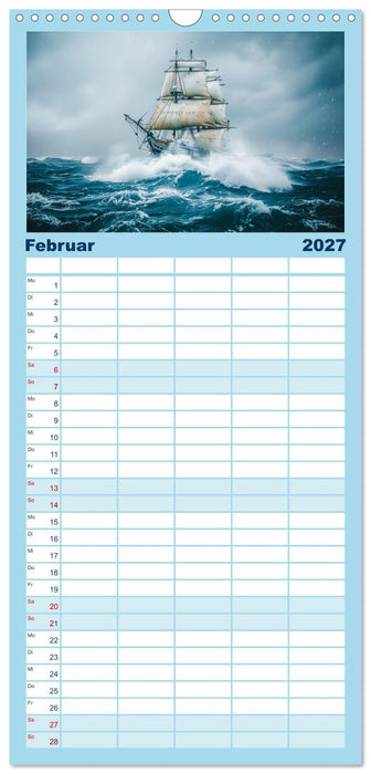 Wind und Wogen (CALVENDO Familienplaner 2027)