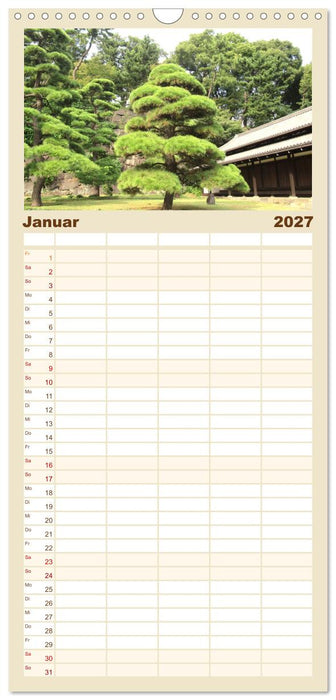 Die Natur Japans (CALVENDO Familienplaner 2027)