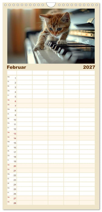 Träume aus Piano, Klavier und Flügel (CALVENDO Familienplaner 2027)