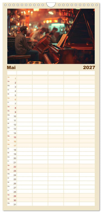 Träume aus Piano, Klavier und Flügel (CALVENDO Familienplaner 2027)