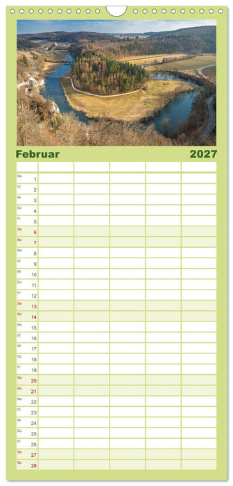Naturwunder - Deutschlands Flussschleifen (CALVENDO Familienplaner 2027)