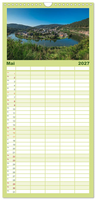 Naturwunder - Deutschlands Flussschleifen (CALVENDO Familienplaner 2027)