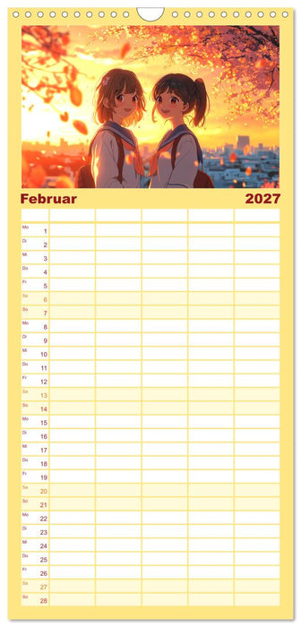 Anime Kalender – Charaktere im Slice-of-Life Stil (CALVENDO Familienplaner 2027)