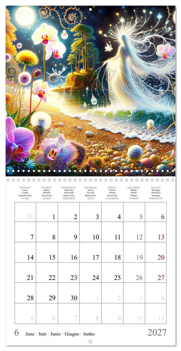 La nature féerique (CALVENDO Calendrier mensuel 2027)