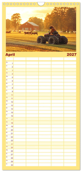 Süße Hunde cruisen - durch das Jahr mit dem Hundekalender (CALVENDO Familienplaner 2027)