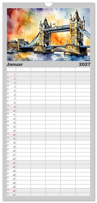 Sehenswertes rund um die Welt (CALVENDO Familienplaner 2027)