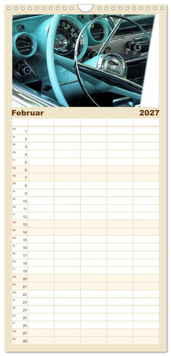 Klassische Armaturenbretter (CALVENDO Familienplaner 2027)
