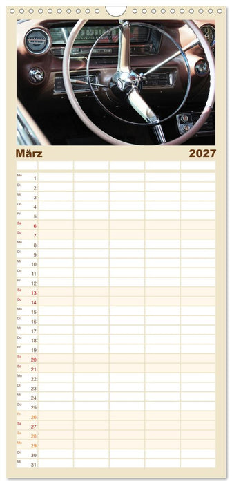 Klassische Armaturenbretter (CALVENDO Familienplaner 2027)