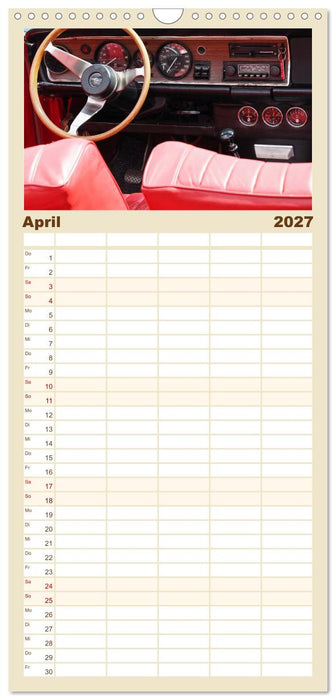 Klassische Armaturenbretter (CALVENDO Familienplaner 2027)
