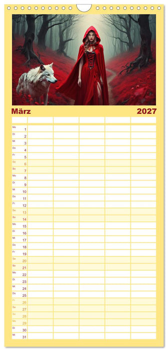 Im Reich der Märchen, Mythen und Legenden (CALVENDO Familienplaner 2027)