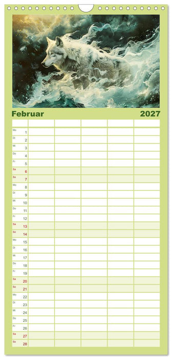 Von Füchsen und Wölfen (CALVENDO Familienplaner 2027)