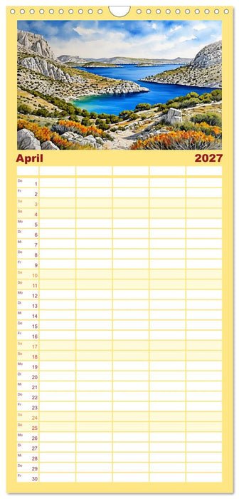 Urlaubsparadies Kroatien (CALVENDO Familienplaner 2027)
