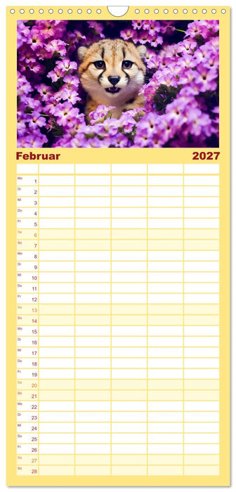 Animal Art - Tiere und Blumen (CALVENDO Familienplaner 2027)