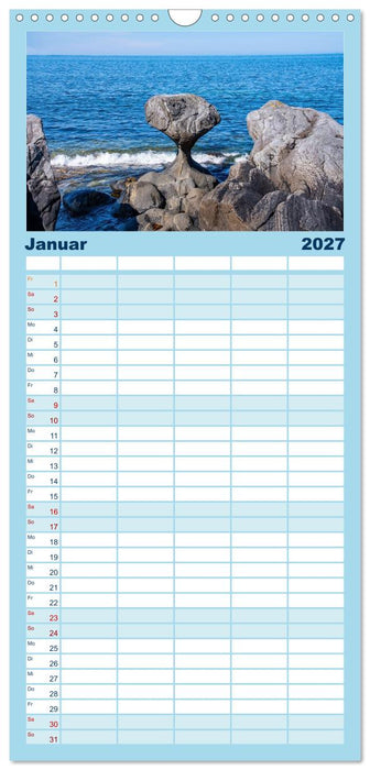 Norwegen - ein traumhaftes Reiseziel (CALVENDO Familienplaner 2027)