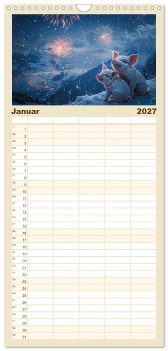 Pure Glücksmomente (CALVENDO Familienplaner 2027)