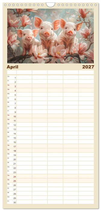 Pure Glücksmomente (CALVENDO Familienplaner 2027)