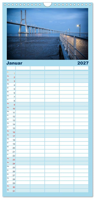 Portugals Atlantikküste (CALVENDO Familienplaner 2027)