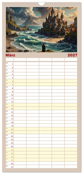 Mittelalterliche Städte und Burgen (CALVENDO Familienplaner 2027)