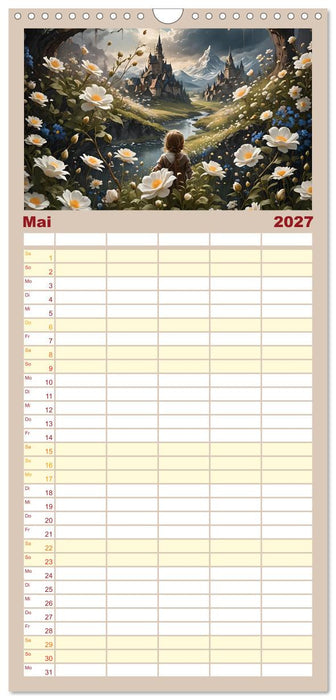 Mittelalterliche Städte und Burgen (CALVENDO Familienplaner 2027)