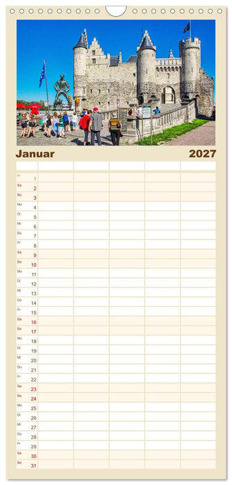 Antwerpen - sehen und erleben (CALVENDO Familienplaner 2027)