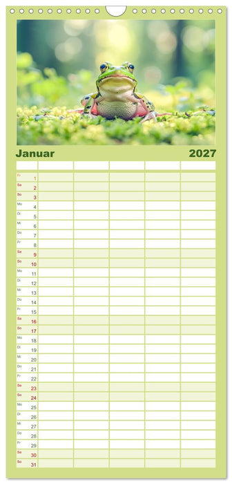 Lustige Amphibienbande (CALVENDO Familienplaner 2027)