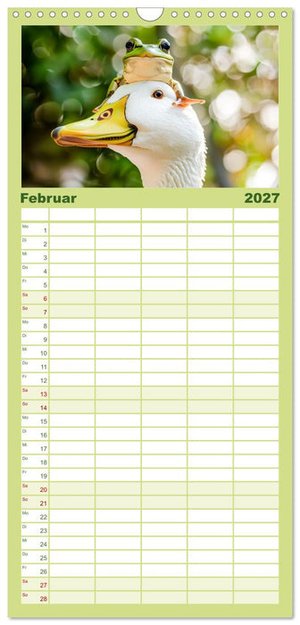 Lustige Amphibienbande (CALVENDO Familienplaner 2027)