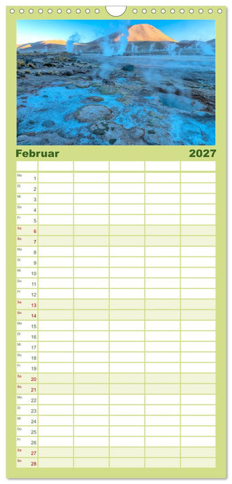 Magie dieses Südamerikanischen Landes, Chile (CALVENDO Familienplaner 2027)