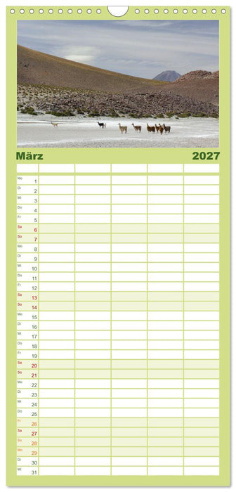 Magie dieses Südamerikanischen Landes, Chile (CALVENDO Familienplaner 2027)