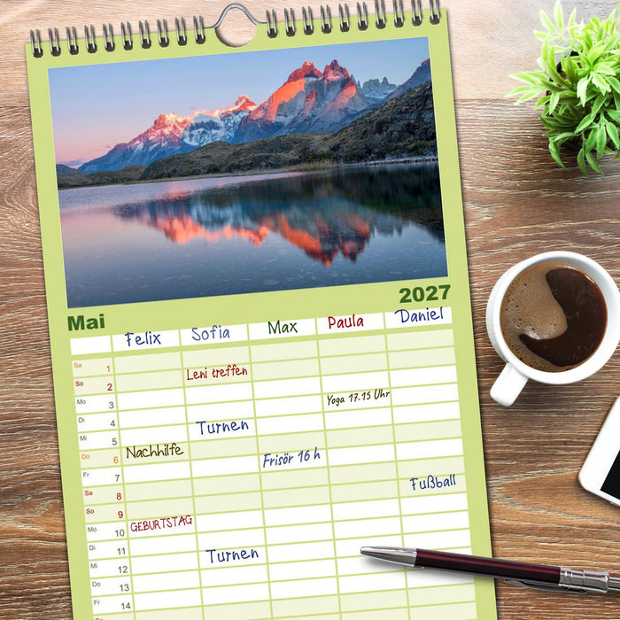 Magie dieses Südamerikanischen Landes, Chile (CALVENDO Familienplaner 2027)