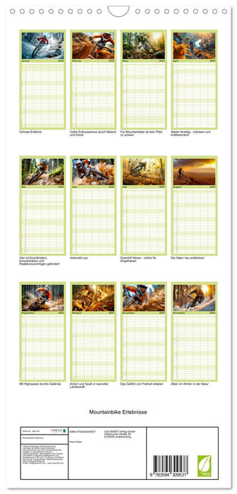 Mountainbike Erlebnisse (CALVENDO Familienplaner 2027)