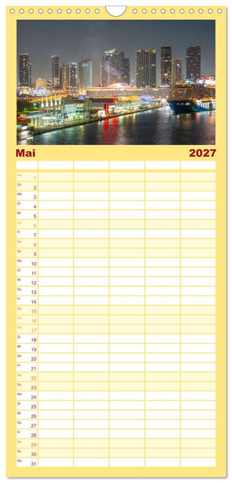 Kunterbuntes Miami (CALVENDO Familienplaner 2027)